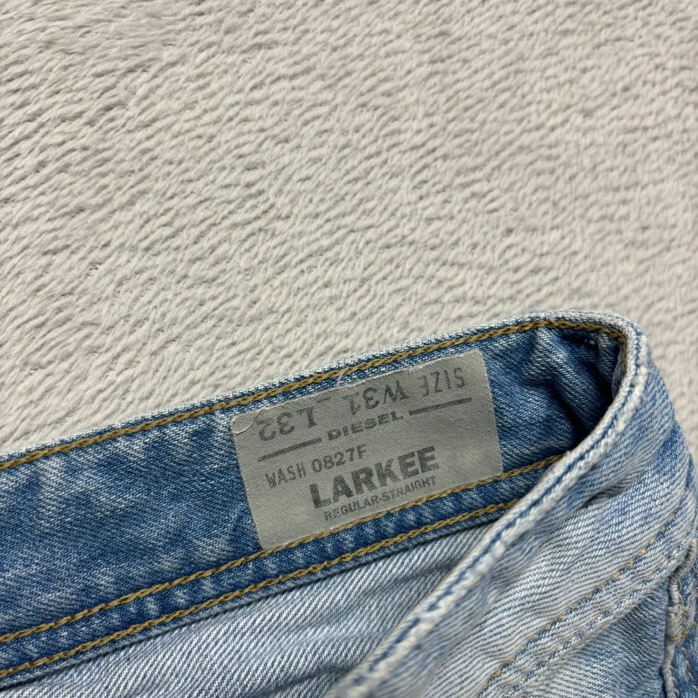 Diesel Larkee Regular Straight Leg Jeans Wash 0827F Denim Mens 31x32 Light Wash